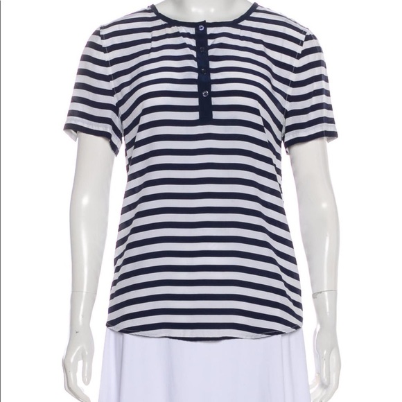 Equipment stripped short sleeve top - Picture 1 of 8